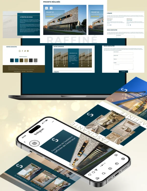 Direct-Scroll | Bundle incluant Site Web & Publications Réseaux Sociaux pour les Professionnels avec un Design Sobre | Pour Composer votre Pack Digital Complet incluant Visuels pour les Réseaux Sociaux, Vidéos en Motion Graphics, Votre Site Web et des Landing Pages. Et gagner en Visibilité grâce à Votre Stratégie Digitale Réussie | Boostez votre Présence sur Facebook, Instagram, Twitter, X, LinkedIn, TikTok, Snapchat…
