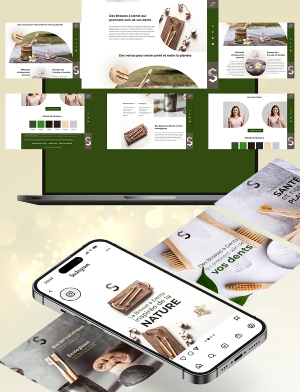 Direct-Scroll | Bundle incluant Site Web & Publications Réseaux Sociaux pour présentation de Produit Unique avec un Design Minimaliste | Pour Composer votre Pack Digital Complet incluant Visuels pour les Réseaux Sociaux, Vidéos en Motion Graphics, Votre Site Web et des Landing Pages. Et gagner en Visibilité grâce à Votre Stratégie Digitale Réussie | Boostez votre Présence sur Facebook, Instagram, Twitter, X, LinkedIn, TikTok, Snapchat…