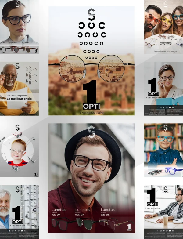 Direct-Scroll | Publications pour les Opticiens avec un Design Tendance | Publications Visuels pour les Réseaux Sociaux | Silde 1 | Pour Composer votre Pack Digital Complet incluant Visuels pour les Réseaux Sociaux, Vidéos en Motion Graphics, Votre Site Web et des Landing Pages. Et gagner en Visibilité grâce à Votre Stratégie Digitale Réussie.