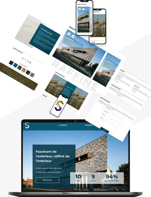 Direct-Scroll | Site Web Pour Ingénierie, Architecture Et Professionnels Du Telecom Avec Un Design Sobre | Slide 1 | Des Sites Web Responsives, Ultra Rapide et Conçu avec les Langages de Programmation les Plus Courants