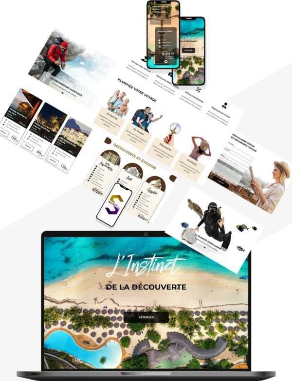 Direct-Scroll | Site Web Pour Agences De Voyages Avec Un Design Tendance | Slide 1 | Des Sites Web Responsives, Ultra Rapide et Conçu avec les Langages de Programmation les Plus Courants