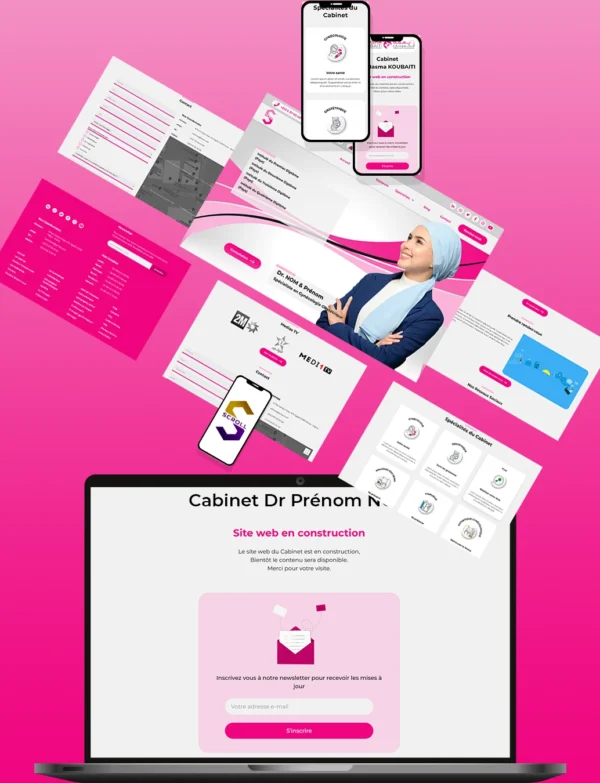 Direct-Scroll | Site Web Pour Les Médecins Avec Un Design Élégant | Slide 1 | Des Sites Web Responsives, Ultra Rapide et Conçu avec les Langages de Programmation les Plus Courants